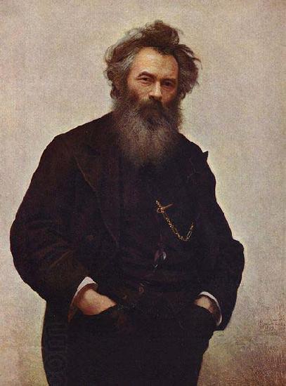 Ivan Shishkin Portrait of Ivan Shishkin by Ivan Kramskoy, China oil painting art